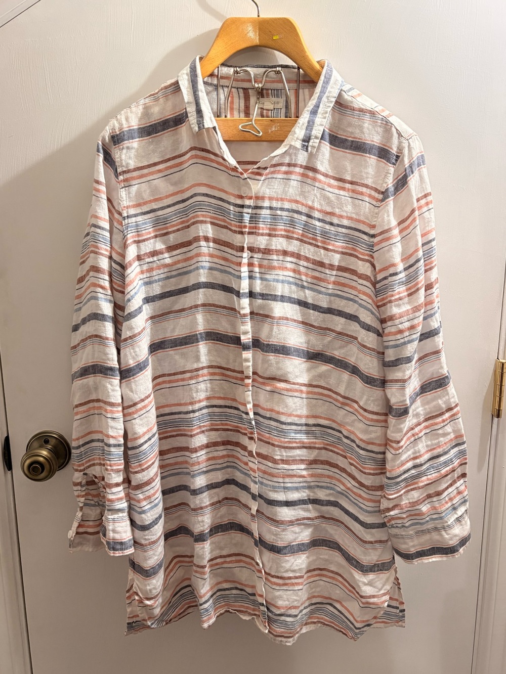 Garnet Hill 100% Linen Blouse
